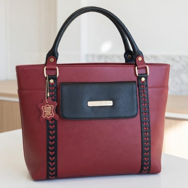 Avelon Maroon Eclipse Tote Bag