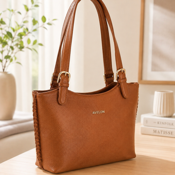 AVELON Side Weave Handbag